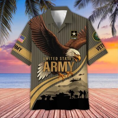[BEST SELLERS] US ARMY VETERAN Hawaiian Shirt - GS4319