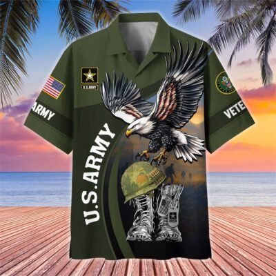 [BEST SELLERS] US ARMY VETERAN Hawaiian Shirt - GS4331