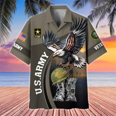 [BEST SELLERS] US ARMY VETERAN Hawaiian Shirt - GS4332