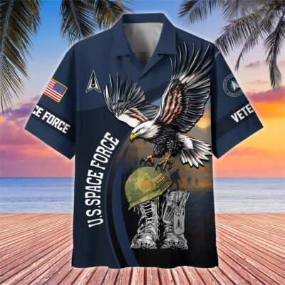[BEST SELLERS] US SPACE FORCE VETERAN Hawaiian Shirt - GS4338