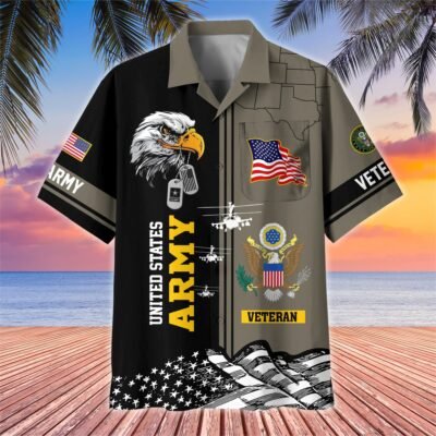 [BEST SELLERS] US ARMY VETERAN Hawaiian Shirt - GS4526