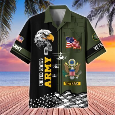 [BEST SELLERS] US ARMY VETERAN Hawaiian Shirt - GS4527