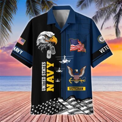 [BEST SELLERS] US NAVY VETERAN Hawaiian Shirt - GS4531