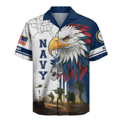 [BEST SELLERS] US NAVY VETERAN Hawaiian Shirt - GS4362