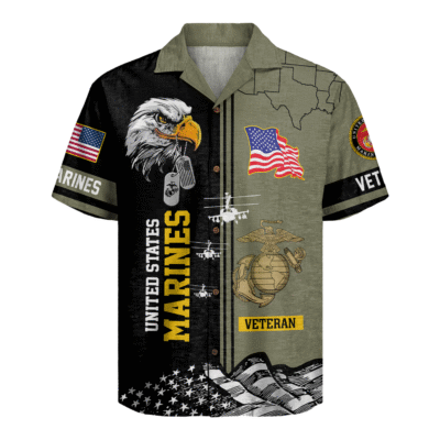 [BEST SELLERS] US MARINES VETERAN Hawaiian Shirt - GS4530
