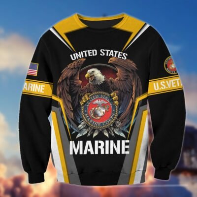 US MARINES GS10008 Lightweight Sweater Fleece Sweatshirt