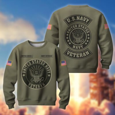 US NAVY GS10051 Lightweight Sweater Fleece Sweatshirt