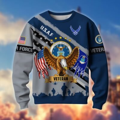 US AIR FORCE GS10045 Lightweight Sweater Fleece Sweatshirt