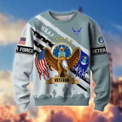 US AIR FORCE GS10044 Lightweight Sweater Fleece Sweatshirt