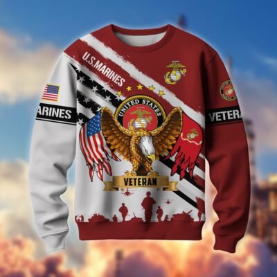 US MARINES GS10042 Lightweight Sweater Fleece Sweatshirt