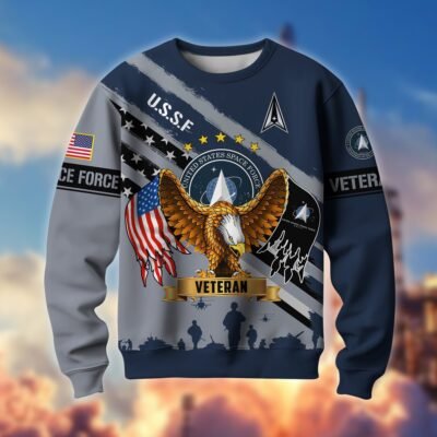 US SPACE FORCE GS10047 Lightweight Sweater Fleece Sweatshirt