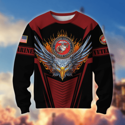 US MARINES GS10015 Lightweight Sweater Fleece Sweatshirt