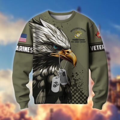US MARINES GS10025 Lightweight Sweater Fleece Sweatshirt