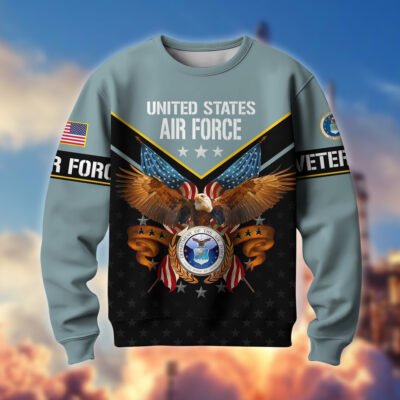 US AIR FORCE GS10084 Lightweight Sweater Fleece Sweatshirt