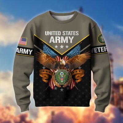 US ARMY GS10077 Lightweight Sweater Fleece Sweatshirt