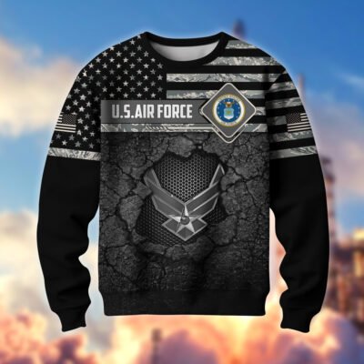 US AIR FORCE GS10163 Lightweight Sweater Fleece Sweatshirt