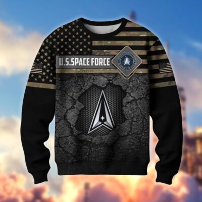 US SPACE FORCE GS10165 Lightweight Sweater Fleece Sweatshirt