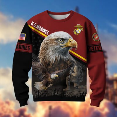 US MARINES GS10093 Lightweight Sweater Fleece Sweatshirt