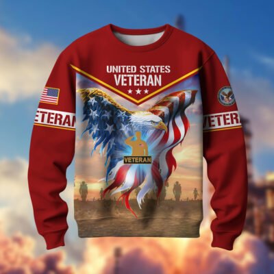 US VETERAN GS10076 Lightweight Sweater Fleece Sweatshirt