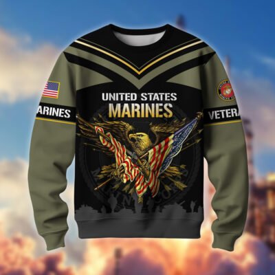 US MARINES GS10061 Lightweight Sweater Fleece Sweatshirt