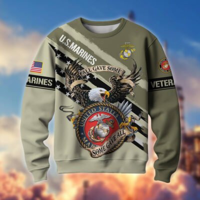 US MARINES GS10358 Lightweight Sweater Fleece Sweatshirt
