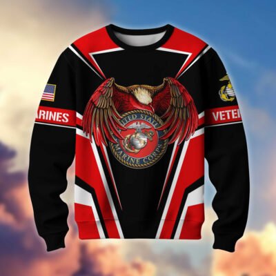US MARINES GS10229 Lightweight Sweater Fleece Sweatshirt