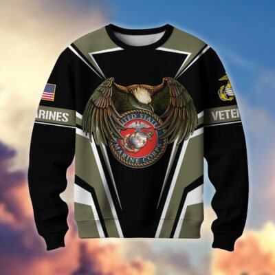 US MARINES GS10230 Lightweight Sweater Fleece Sweatshirt
