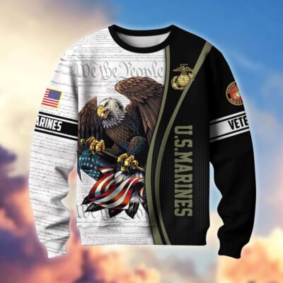 US MARINES GS10106 Lightweight Sweater Fleece Sweatshirt