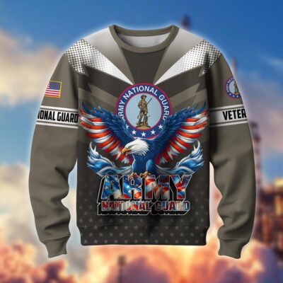 US ARMY NATIONAL GUARD GS10122 Lightweight Sweater Fleece Sweatshirt