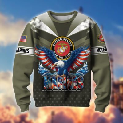 US MARINES GS10126 Lightweight Sweater Fleece Sweatshirt