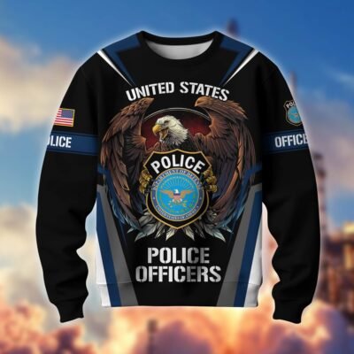 POLICE OFFICER GS10038 Lightweight Sweater Fleece Sweatshirt