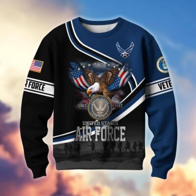 US AIR FORCE GS10347 Lightweight Sweater Fleece Sweatshirt