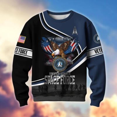 US SPACE FORCE GS10349 Lightweight Sweater Fleece Sweatshirt