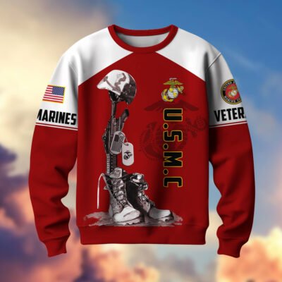 US MARINES GS10331 Lightweight Sweater Fleece Sweatshirt