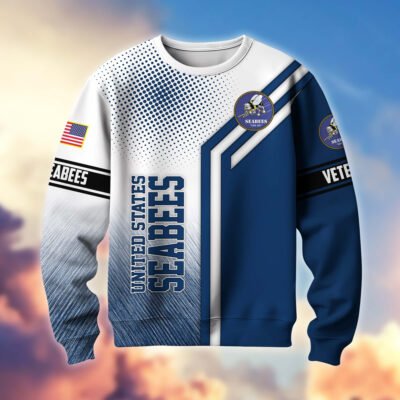 US NAVY SEABEES GS10317 Lightweight Sweater Fleece Sweatshirt