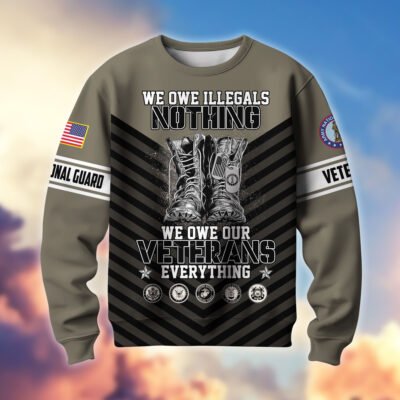 US ARMY NATIONAL GUARD GS10433 Lightweight Sweater Fleece Sweatshirt