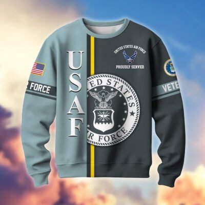 US AIR FORCE GS10307 Lightweight Sweater Fleece Sweatshirt