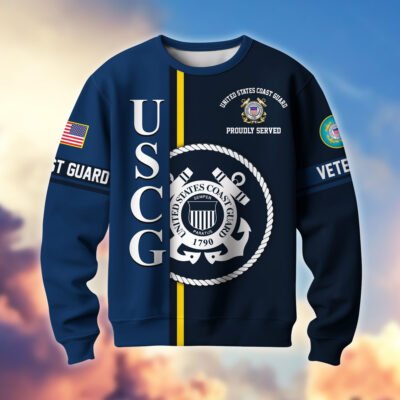 US COAST GUARD GS10309 Lightweight Sweater Fleece Sweatshirt