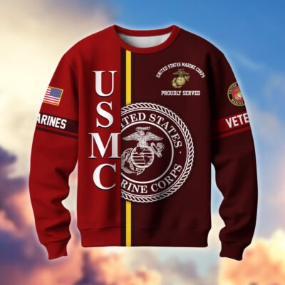 US MARINES GS10305 Lightweight Sweater Fleece Sweatshirt