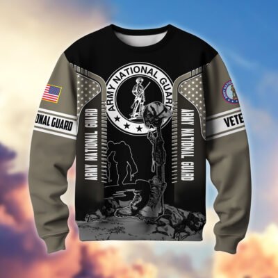 US ARMY NATIONAL GUARD GS10420 Lightweight Sweater Fleece Sweatshirt
