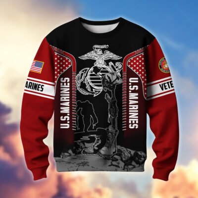 US MARINES GS10423 Lightweight Sweater Fleece Sweatshirt