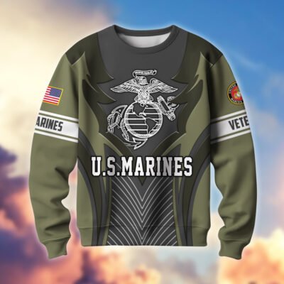 US MARINES GS10385 Lightweight Sweater Fleece Sweatshirt