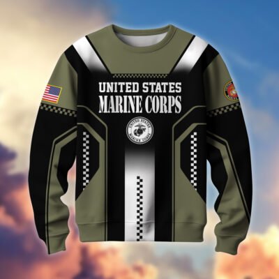 US MARINES GS10398 Lightweight Sweater Fleece Sweatshirt