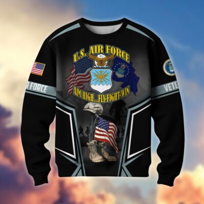 US AIR FORCE GS10268 Lightweight Sweater Fleece Sweatshirt
