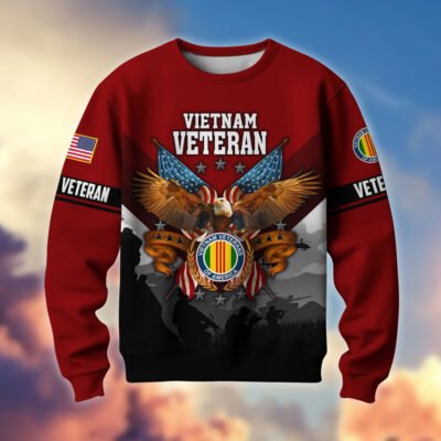 VIETNAM VETERAN GS10286 Lightweight Sweater Fleece Sweatshirt