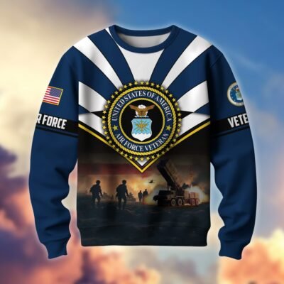 US AIR FORCE GS10245 Lightweight Sweater Fleece Sweatshirt