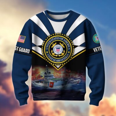 US COAST GUARD GS10246 Lightweight Sweater Fleece Sweatshirt