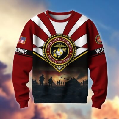 US MARINES GS10242 Lightweight Sweater Fleece Sweatshirt