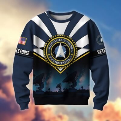 US SPACE FORCE GS10247 Lightweight Sweater Fleece Sweatshirt