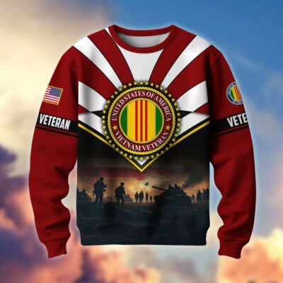 VIETNAM VETERAN GS10249 Lightweight Sweater Fleece Sweatshirt